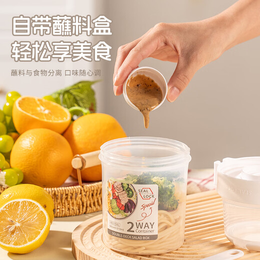 彩致（CAIZHI）早餐杯减脂隔夜燕麦杯上班学生杯子便携式沙拉杯酸奶麦片杯CZ6212