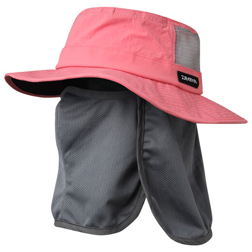 DAIWA 25 spring and summer DC-7725 multi-directional protective fisherman hat with mask, neck guard, sun protection hat, shawl, fishing hat, black, one size fits all