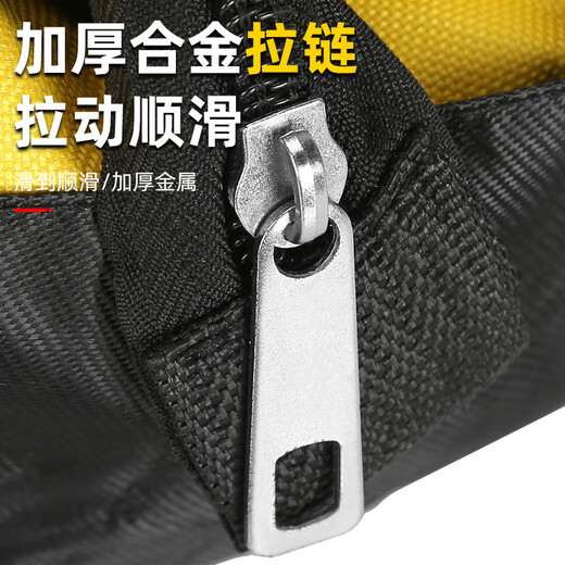 Ye Yu Tool Bag Electrician Canvas Thickened Large Portable Repair Oxford Cloth Strong and Durable Multifunctional Woodworking Tool Bag Shoulder Strap 17 Inch Crystal Green Easy