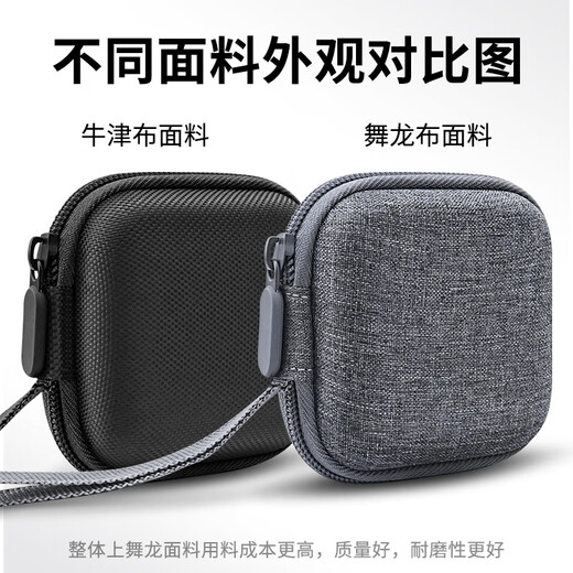 OLYSON适用西部数据移动固态硬盘收纳盒Elements SE保护套WD随行硬盘收纳包新元素U盘超小防水防震便携袋 硅胶保护套  1T/2T 中号薄款