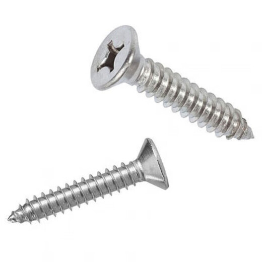Wanzhuang 304 Costerio cruzado de acero inoxidable Cabeza Autodelatina Autodelada Cabeza plana Tornillo de madera Autodelada M3.5M3.9M4.2M4.8M6 304M3519 Piezas en caja 2000