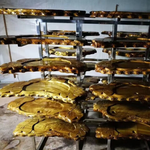 筏芯金丝楠木茶桌纹理细腻整块茶盘实树根根雕茶台功夫茶具家用茶托办 H3291