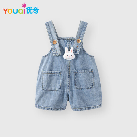 YouQi Baby Chounts Summer Baby Girl 2025 Детские летние повседневные брюки милые джинсовые шорты.