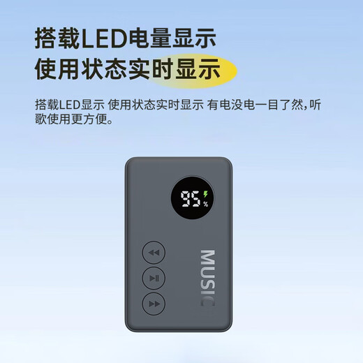 INBOFEE Bluetooth MP3 without external plug-in card for listening to music for students to plug in TF memory for dedicated connection to wireless Bluetooth wired headphones MP3 without memory card (you can use your own TF card) Can be connected to Bluetooth / without external plug-in / free download tool