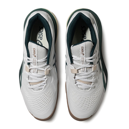 
ASICS tennis shoes men's shoes comfortable breathable and stable sports shoes GEL-RESOLUTION X white/green 43.5