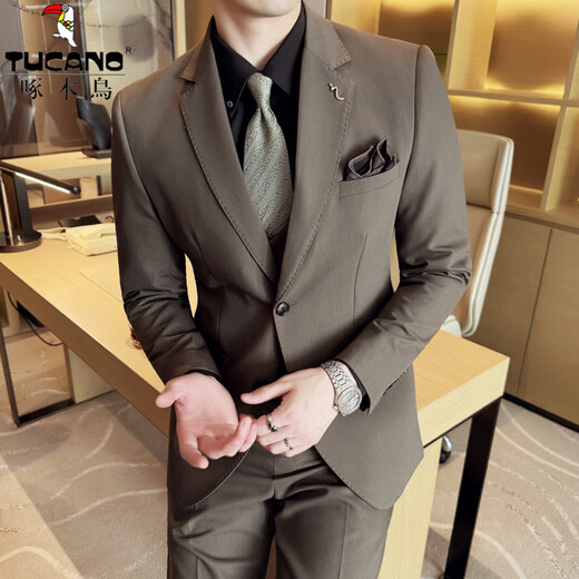 Woodpecker (Tucano) traje para hombres Vestido de novia de novia de novia Profesional de ropa formal de traje para hombres casuales
