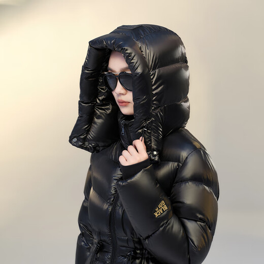 Govan Black Gold Goose Down Jacket Queen 4.0 Eight Patterns Yang Mi Same Style Women's Long Down Jacket Haute Diamond Black M