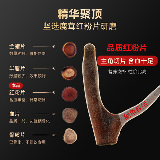 
Banshan Farmer Deer Antler Powder 50g Changbaishan Deer Antler Red Powder Powder Powder First Stubble Second Round Soup Soaked in Water and Soaked in Wine