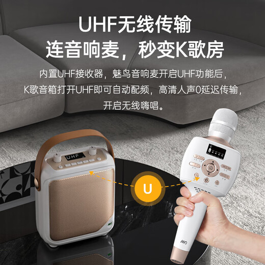Meiniao Big Sound Speaker Mic, the same model for celebrities and internet celebrities, set, microphone and audio integrated home ktv wireless microphone, outdoor singing artifact, all-in-one live broadcast song recording, karaoke song, Big Sound Speaker Mic 60w Deluxe Edition + Companion Speaker
