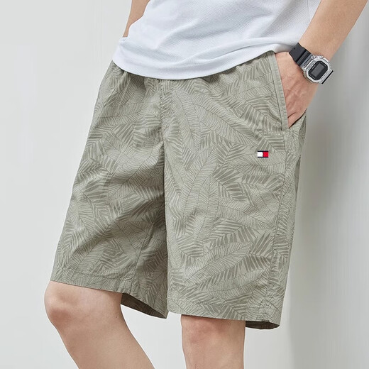 Jeans Tommy Tommy American Summer Pure Cotton Forts de cinco puntos Casta y versátil arena suelta 9224 Caki 4xl recomendado 180-200Jin [Jin iguala 0.5 kg]