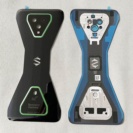 Suitable for Xiaomi 3 3Pro 3S back cover glass camera lens original back cover mobile phone case 3 Black Shark 3 back cover lightning black belt upper and lower lens with glue