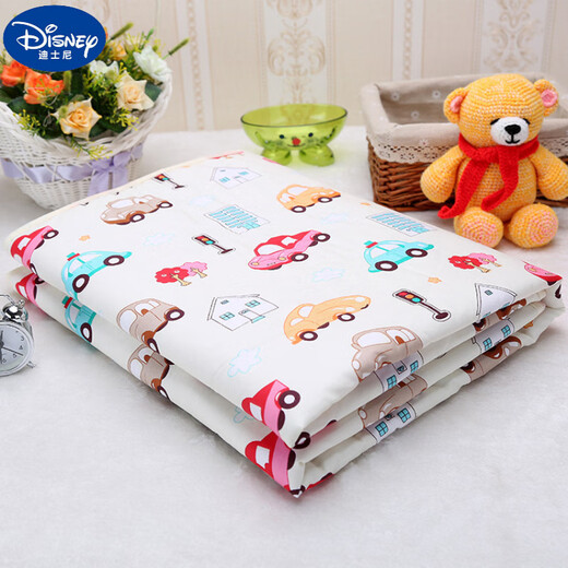 Pañales para bebés Disney almohadillas de orina impermeable para bebés algodón puro artículos de tocador transpirables niños Menstruation del pañal para almohadilla de menstruación adulto gris a cuadros 70*90