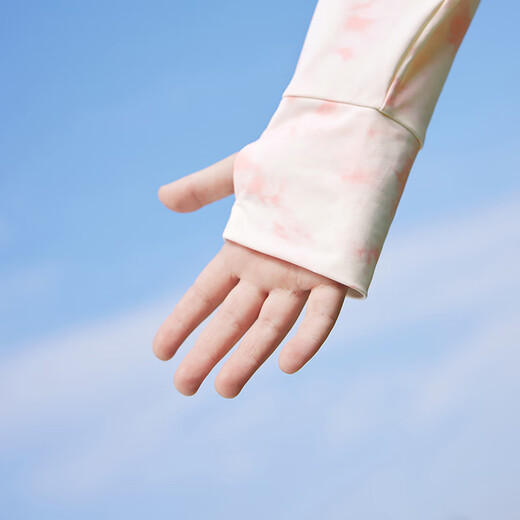 Ying's children's sun protection clothing summer lightweight outdoor sun protection clothing boys and girls hooded sun protection jacket 2025 new light pink 110 cm