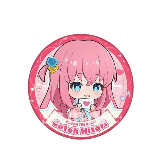 
Spot direct delivery of peripheral lonely rock and spring message series barji badges, 4 models are needed (excellent value D679-D682 58mm (silver onion fine glitter film national valley bottom