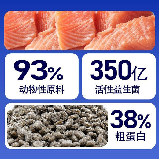 Baichan cat food, squab, freeze-dried sandwich food, chicken down, high protein, probiotics, grain-free, full-price staple food for young cats, universal food, squab feast, freeze-dried four-pack - (5 Jin Jin is equal to 0.5 kg)