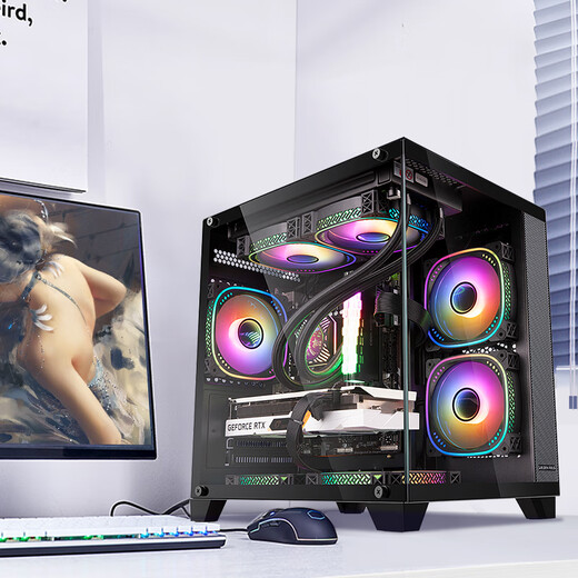 Colorful sea view room i5 12400F/RTX5050 8G RTX3050 independent graphics card game design office computer host desktop assembly machine with two 12100F丨16G丨5050