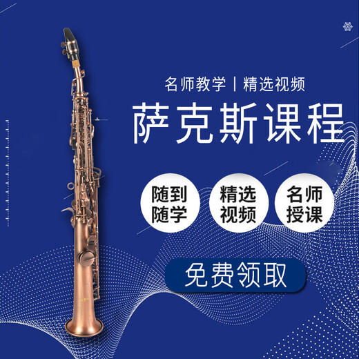 
Tang Jue TALLJO painted gold treble saxophone professional B-flat brass pipe body Adult and children beginner grade exam performance instrument 683 Tang Jue treble split saxophone