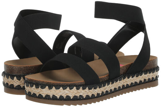 Steve Madden Girls Krissy, Black Black 5 Big Kid