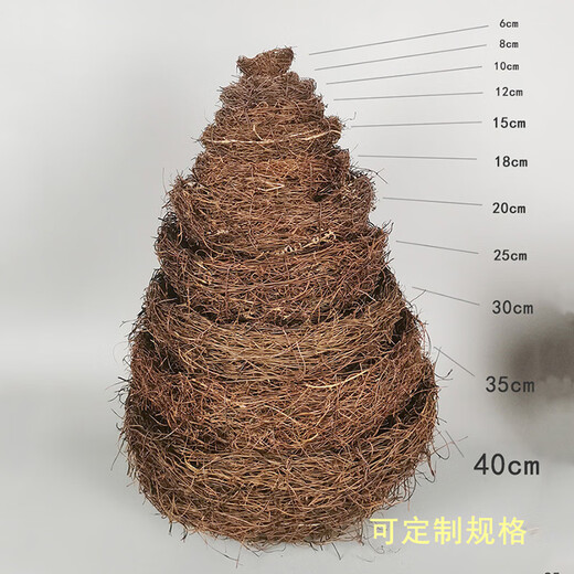 Runhuanian warm grass bird's nest parrot bird's nest outdoor breeding bird balcony bird's nest handmade rattan woven birdcage swallow artificial nest 25cm bird's nest