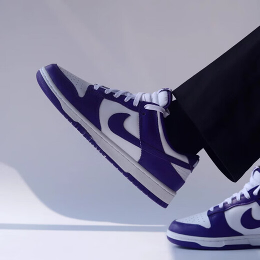 耐克（NIKE）Dunk Low男子白紫经典复古休闲板鞋DD1391104 DD1391-104白紫 42.5