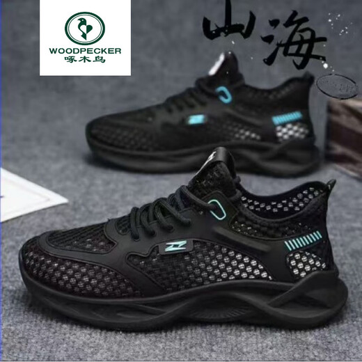 Specht Frühling und Sommer Neue Mesh Schuhe Herren -Mesh atmungsablößere lässige Schuhe Hohlkomfort Herrennetzschuhe unglip weicher Sohle 898m Weiß 39 39