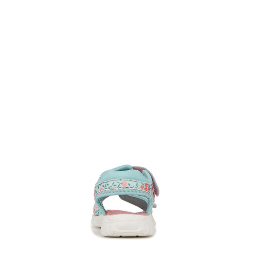 Shuangjian Dr. Scholl s Children's Baby Girl Time2play Toddler Sports Sandals Aqua Blue Floral Nylon 6 Infant