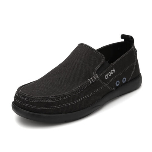 Karochi men's shoes Vollu canvas shoes low top one foot lazy casual flat bottom driving cloth shoes men graphite 43 (270mm) 43.5 has been merged to 43