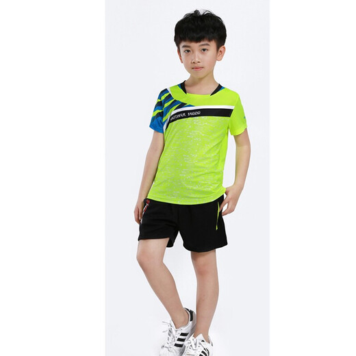 New Children's Badminton Uniformanzüge für Männer und Frauen Grund- und Sekundarschüler Trainingwettbewerbe Bingbing Uniformen Gesprächte gedruckte Kinderuniformen für Uniformen von Teenagern und Kindervolleyballuniformen, die schnell atmungsaktivtrocknen und schweißtreibende 3879b Mädchen rotes Kurzrock 2xl