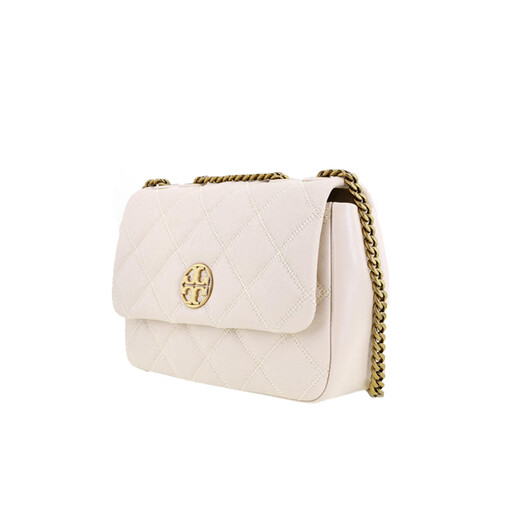 Tory Burch TB Frauenbag Willa One-Shoulder Crossbody Small Square Bag Chain Achselbeutel für Freundin 148243 Weiß 724