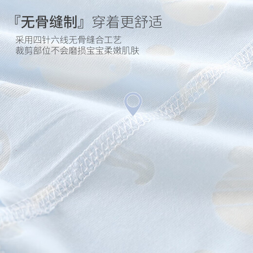 Jingqi (JOYNCLEON) baby bag, newborn clothes summer style, boy and girl onesie short-sleeved triangle harem summer clothes light green 66cm