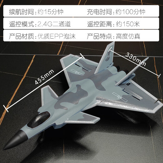 TEMA TONGNTONG Fernbedienungskämpfer J20 Modellmodell Flugzeuge können feste Flügelflugzeuge Spielzeug für Kindergeburtstagsgeschenk 15 Minuten J20 8300 Modell fliegen