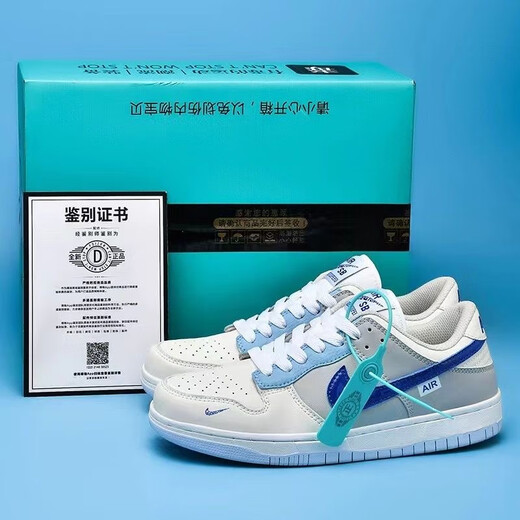 
Putian men's and women's shoes SB Haiyan Blue Air Force No. 1 soft bottomed shoes for primary and secondary school students' sports shoes casual and versatile A6189 Doraemon size 31