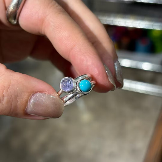 Lie Rui <Xingyue> Imported from India, 925 silver hand-set gemstone ring, fashionable and versatile, niche original ring, ruby, Hong Kong code 16