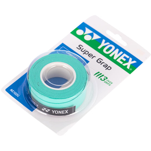YONEX尤尼克斯羽毛球手胶运动吸汗带握把胶AC-102C-003绿色三条装