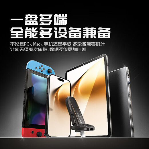梵想（FANXIANG）2TB USB3.2 Type-C双接口固态U盘FF952 读速1050MB/s 商务车载大容量手机电脑通用优盘