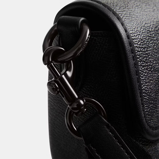 Entraîneur (entraîneur) Camera Sac de caméra 24 ans Nouveau Charter 18 Sac à bandoulière à un épaule en cuir imprimé en cuir pour hommes et femmes [cadeau] Presbyopie noire CR753-chr 17,5 cm de long, 6 cm de large, 11 cm de haut