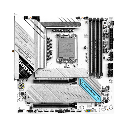 
Jingyue B760M Snow Dream WIFI/W motherboard DDR4 memory computer motherboard i5 14600KF/12600KF/13400F Intel B760/LGA 1700
