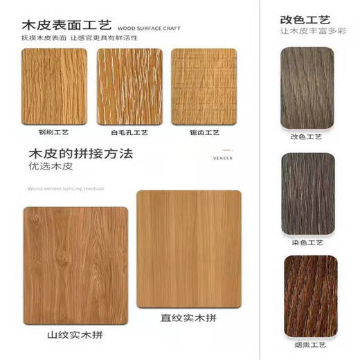 倪之尔定制6187AS天然白橡木直纹山纹免漆木饰面板科定板UV涂装护墙板木