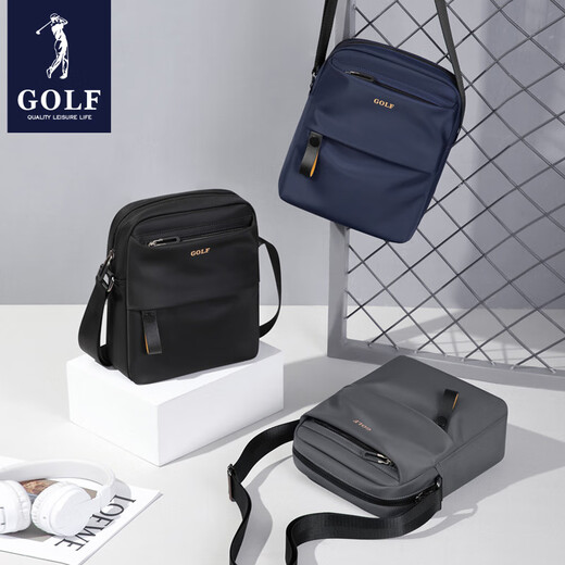 Bolso de hombro de golf (golf) bolso para hombres bolsas de caramelo casual oxford tela bolso para hombres 2025 nuevo lienzo moderno mochila negra
