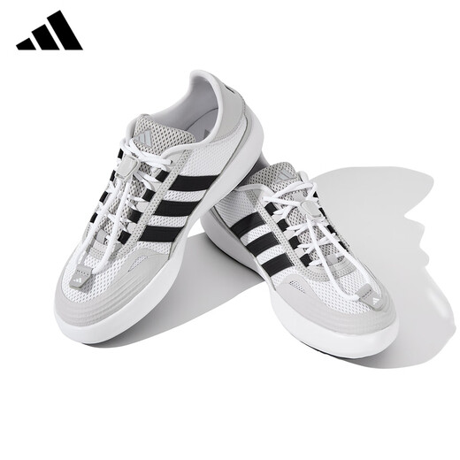ADIDAS阿迪达斯溯溪鞋男女同款夏季户外防滑耐磨涉水鞋网面透气运动跑鞋 灰白/黑JP6630 42