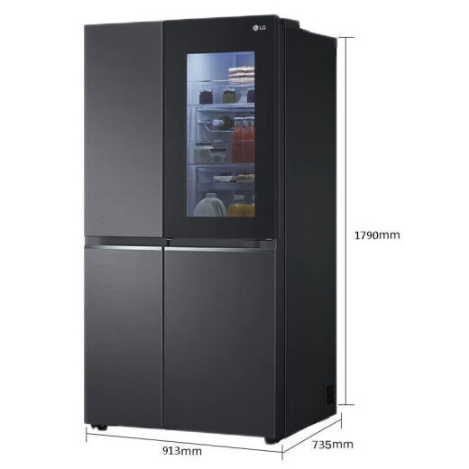 LG Refrigerador Doble abierro Perspectiva Ventana Gran capacidad Converter de frecuencia de 655 litros Home Smart Cooled S651MC78 S651MC78