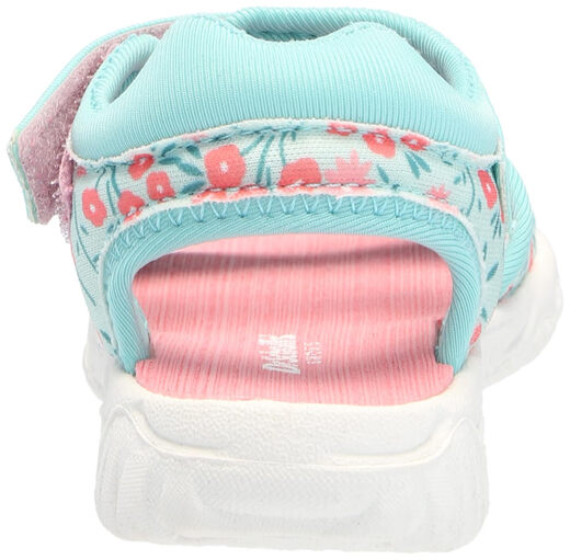 Shuangjian Dr. Scholl s Children's Baby Girl Time2play Toddler Sports Sandals Aqua Blue Floral Nylon 6 Infant