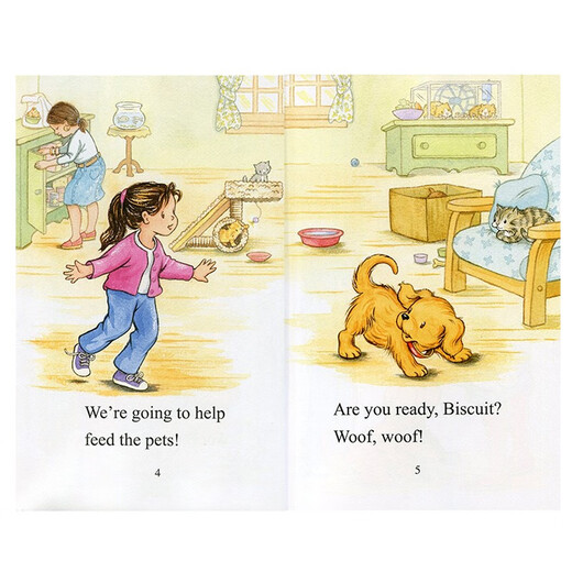 
Biscuit Dog Series: Biscuit Feeds the Pets Imported Original English Picture Book Primary School Teaching Assistant