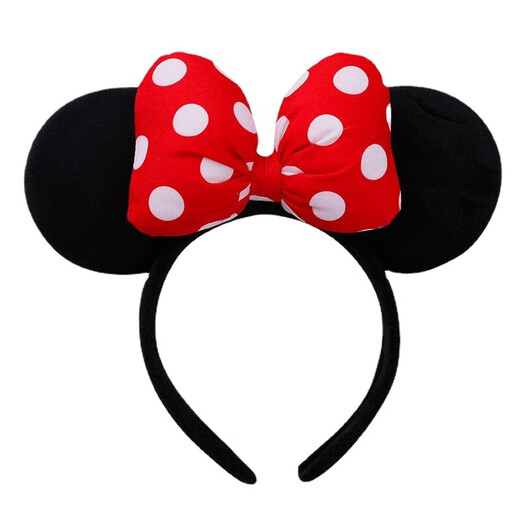 XPEL Amusement Park Photo Cartoon Cute Headband Women's Parent-child Headwear Face Wash Headband Princess Bow Hair Accessory Hairpin Minnie Bow Headband 1