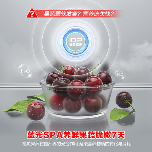 Rongsheng IDP net flavor 503L French multi-door refrigerator pro model active sterilization embedded first-level energy efficiency air-cooled frost-free large capacity BCD-503WD15MPQLA white national subsidy