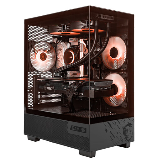 MSI Family Bucket AMD Ryzen 7700/5060/5070 Game Console Computer Desktop Assembly Computer Host DIY Complete Machine Sea View Room Assembly Machine Configuration Eight 7700+7650GRE 8G Black Wolf Edition