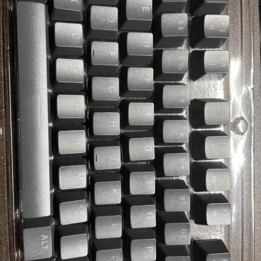罗技（Logitech）原装全新罗技K845机械键盘键帽原厂透光双色布丁樱花黑灰键帽  否 布丁白色一套104键