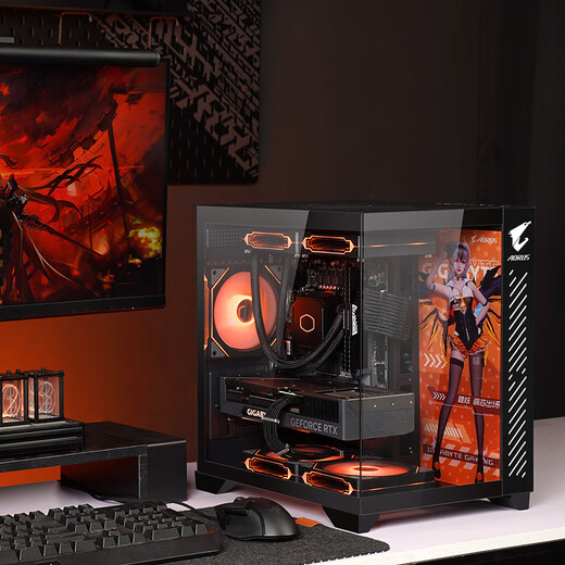 Gigabyte brand desktop Core i5 12490F/14400F RTX4060/5060/5060Ti E-sports game live broadcast design and assembly computer DIY customized family bucket three I5 14490F丨RTX5060
