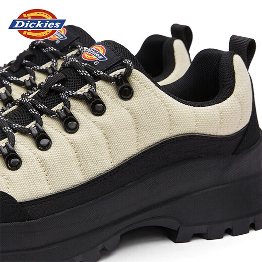 Dickies男士工装鞋户外登山鞋男鞋厚底增高防滑休闲鞋潮鞋子 白黑 39 