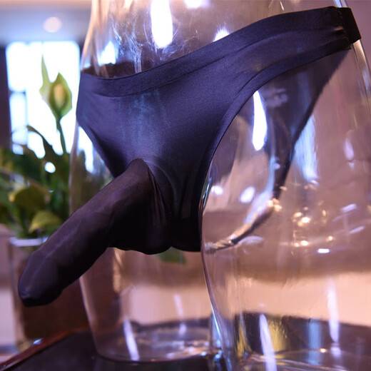 J Jingdika airplane cup underwear to wear to work men's underwear sexy masturbation L tube special penis thong insertable sex man Sakura pink ice silk JJ closed (with JJ cover) 80-120Jin Jin is equal to 0.5 kg